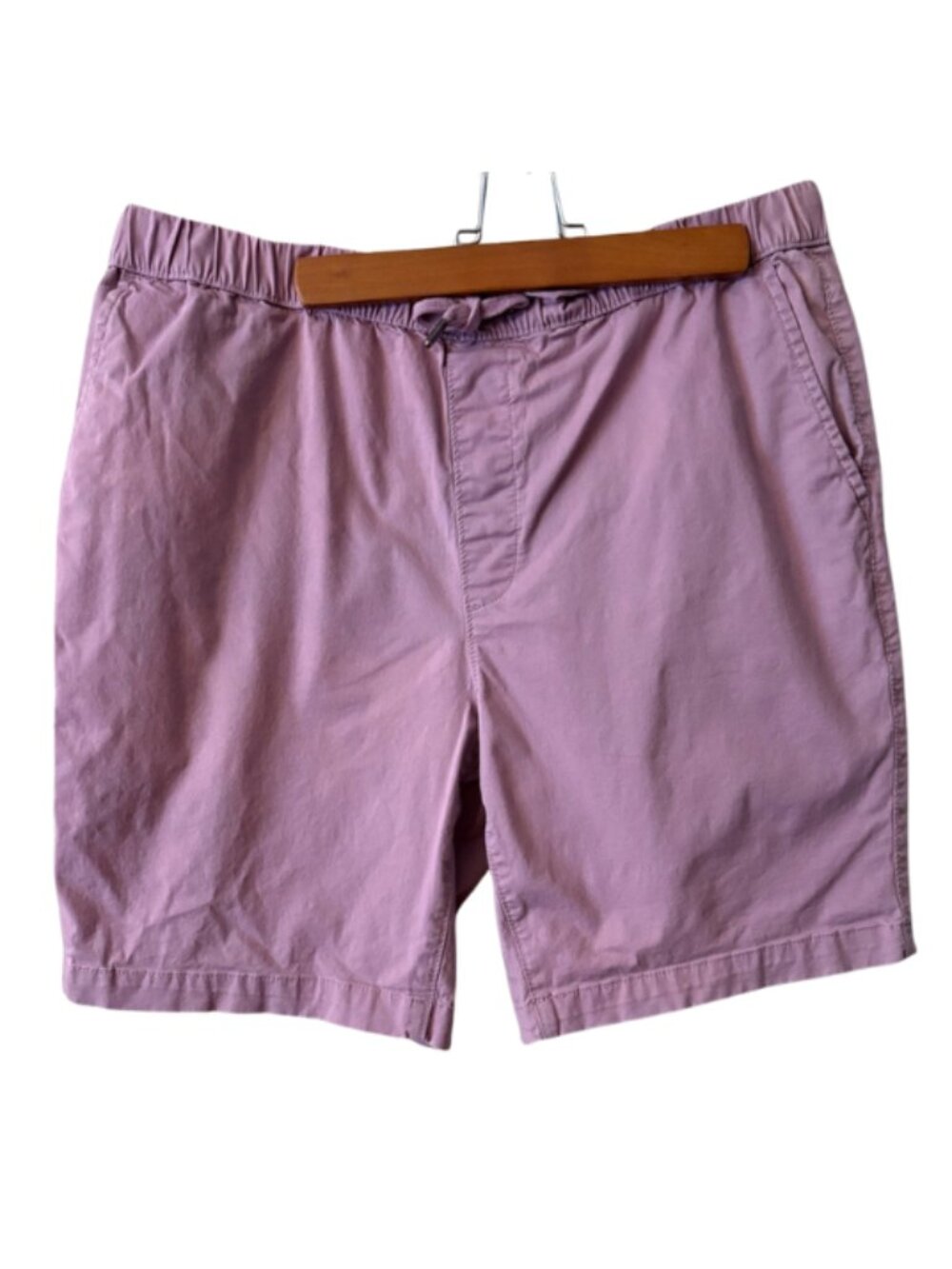 onoma Mens Mauve Chino Shorts 38 Flat Front Casual Shorts 9 Inseam